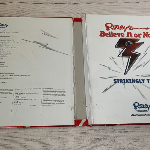 Ripley's Believe It or Not Book Strikingly True 2011 Edition - Picture 7 of 13